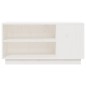 vidaXL Mueble de TV madera maciza de pino blanco 80x35x40,5 cm