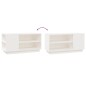 vidaXL Mueble de TV madera maciza de pino blanco 80x35x40,5 cm