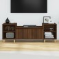 vidaXL Mueble para TV madera contrachapada marrón roble 160x35x55 cm vidaXL Mueble para TV madera contrachapada marrón roble 160x35x55 cm