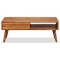 vidaXL Mesa de centro madera maciza de acacia con cajón 100x50x40 cm vidaXL Mesa de centro madera maciza de acacia con cajón 100x50x40 cm