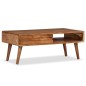 vidaXL Mesa de centro madera maciza de acacia con cajón 100x50x40 cm vidaXL Mesa de centro madera maciza de acacia con cajón 100x50x40 cm