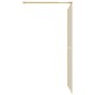 vidaXL Mampara puerta ducha vidrio transparente ESG dorado 118x195 cm vidaXL Mampara puerta ducha vidrio transparente ESG dorado 118x195 cm