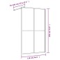 vidaXL Mampara puerta ducha vidrio transparente ESG dorado 118x195 cm vidaXL Mampara puerta ducha vidrio transparente ESG dorado 118x195 cm