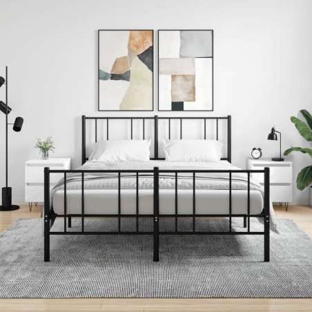 vidaXL Mesitas de noche 2 uds madera de ingeniería blanco 40x35x50 cm
