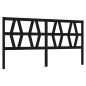 vidaXL Cabecero de cama madera maciza de pino negro 206x4x100 cm