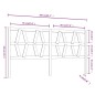 vidaXL Cabecero de cama madera maciza de pino negro 206x4x100 cm