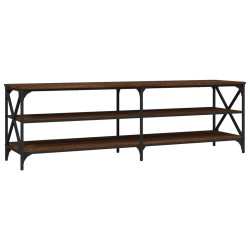 vidaXL Mueble de TV madera contrachapada marrón roble 160x40x50 cm