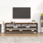 vidaXL Mueble de TV madera contrachapada marrón roble 160x40x50 cm vidaXL Mueble de TV madera contrachapada marrón roble 160x40x50 cm