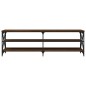 vidaXL Mueble de TV madera contrachapada marrón roble 160x40x50 cm vidaXL Mueble de TV madera contrachapada marrón roble 160x40x50 cm
