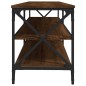 vidaXL Mueble de TV madera contrachapada marrón roble 160x40x50 cm vidaXL Mueble de TV madera contrachapada marrón roble 160x40x50 cm