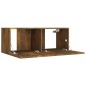 vidaXL Set de muebles de TV 8 pzas madera contrachapada roble ahumado