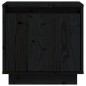vidaXL Mesita de noche de madera maciza de pino negro 40x30x40 cm vidaXL Mesita de noche de madera maciza de pino negro 40x30x40 cm