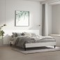 vidaXL Cabecero de cama pared madera contrachapada blanco 240x1,5x80cm vidaXL Cabecero de cama pared madera contrachapada blanco 240x1,5x80cm