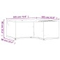 vidaXL Funda para muebles de jardín forma de L 12 ojales 185x185x90 cm vidaXL Funda para muebles de jardín forma de L 12 ojales 185x185x90 cm
