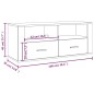 vidaXL Mueble para TV madera contrachapada negra 100x35x40 cm