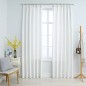 vidaXL Cortinas opacas con ganchos 2 piezas blanco crudo 140x175 cm vidaXL Cortinas opacas con ganchos 2 piezas blanco crudo 140x175 cm