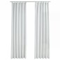vidaXL Cortinas opacas con ganchos 2 piezas blanco crudo 140x175 cm vidaXL Cortinas opacas con ganchos 2 piezas blanco crudo 140x175 cm