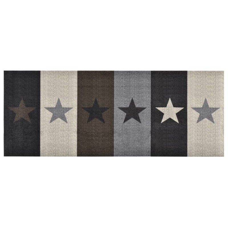vidaXL Alfombra de cocina lavable Star 60x180 cm vidaXL Alfombra de cocina lavable Star 60x180 cm