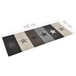 vidaXL Alfombra de cocina lavable Star 60x180 cm vidaXL Alfombra de cocina lavable Star 60x180 cm