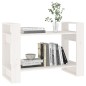 vidaXL Estantería/divisor de espacios madera pino blanco 80x35x56,5 cm vidaXL Estantería/divisor de espacios madera pino blanco 80x35x56,5 cm