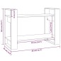 vidaXL Estantería/divisor de espacios madera pino blanco 80x35x56,5 cm vidaXL Estantería/divisor de espacios madera pino blanco 80x35x56,5 cm
