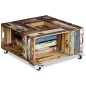 vidaXL Mesa de centro madera maciza reciclada 70x70x35 cm vidaXL Mesa de centro madera maciza reciclada 70x70x35 cm