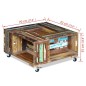 vidaXL Mesa de centro madera maciza reciclada 70x70x35 cm vidaXL Mesa de centro madera maciza reciclada 70x70x35 cm