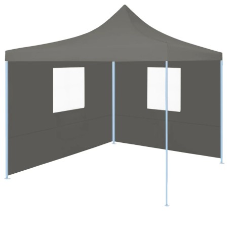vidaXL Carpa plegable profesional 2 paredes acero gris antracita 2x2 m