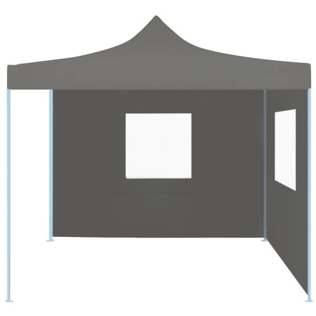 vidaXL Carpa plegable profesional 2 paredes acero gris antracita 2x2 m
