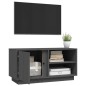 vidaXL Mueble de TV madera maciza de pino gris 80x35x40,5 cm vidaXL Mueble de TV madera maciza de pino gris 80x35x40,5 cm