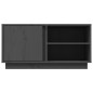 vidaXL Mueble de TV madera maciza de pino gris 80x35x40,5 cm vidaXL Mueble de TV madera maciza de pino gris 80x35x40,5 cm