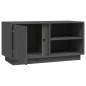 vidaXL Mueble de TV madera maciza de pino gris 80x35x40,5 cm vidaXL Mueble de TV madera maciza de pino gris 80x35x40,5 cm