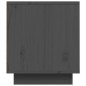 vidaXL Mueble de TV madera maciza de pino gris 80x35x40,5 cm vidaXL Mueble de TV madera maciza de pino gris 80x35x40,5 cm