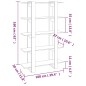 vidaXL Estantería/divisor de espacios blanco 100x30x160 cm vidaXL Estantería/divisor de espacios blanco 100x30x160 cm