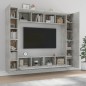 vidaXL Set de muebles de TV 8 pzas madera contrachapada gris hormigón vidaXL Set de muebles de TV 8 pzas madera contrachapada gris hormigón