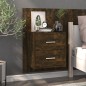 vidaXL Mesita de noche de pared roble ahumado vidaXL Mesita de noche de pared roble ahumado