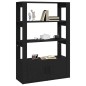 vidaXL Aparador de madera contrachapada negro 80x30x119,5 cm vidaXL Aparador de madera contrachapada negro 80x30x119,5 cm