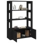 vidaXL Aparador de madera contrachapada negro 80x30x119,5 cm vidaXL Aparador de madera contrachapada negro 80x30x119,5 cm