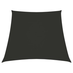 vidaXL Toldo de vela tela oxford trapecio gris antracita 2/4x3 m