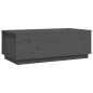 vidaXL Mesa de centro de madera maciza de pino gris 100x50x35 cm vidaXL Mesa de centro de madera maciza de pino gris 100x50x35 cm