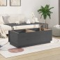 vidaXL Mesa de centro de madera maciza de pino gris 100x50x35 cm vidaXL Mesa de centro de madera maciza de pino gris 100x50x35 cm
