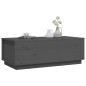 vidaXL Mesa de centro de madera maciza de pino gris 100x50x35 cm vidaXL Mesa de centro de madera maciza de pino gris 100x50x35 cm