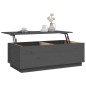 vidaXL Mesa de centro de madera maciza de pino gris 100x50x35 cm vidaXL Mesa de centro de madera maciza de pino gris 100x50x35 cm