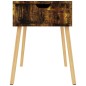 vidaXL Mesita de noche madera de ingeniería roble ahumado 40x40x56 cm vidaXL Mesita de noche madera de ingeniería roble ahumado 40x40x56 cm