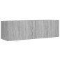 vidaXL Set de muebles para TV 8 pzas madera contrachapada gris Sonoma