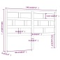 vidaXL Cabecero de cama madera maciza de pino gris 146x4x100 cm vidaXL Cabecero de cama madera maciza de pino gris 146x4x100 cm