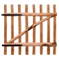 vidaXL Puerta para valla 100x100cm madera de avellano impregnada vidaXL Puerta para valla 100x100cm madera de avellano impregnada