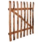 vidaXL Puerta para valla 100x100cm madera de avellano impregnada vidaXL Puerta para valla 100x100cm madera de avellano impregnada