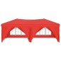 vidaXL Carpa para fiestas plegable con paredes laterales rojo 3x6 m vidaXL Carpa para fiestas plegable con paredes laterales rojo 3x6 m