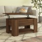 vidaXL Mesa de centro madera contrachapada roble marrón 79x49x41 cm